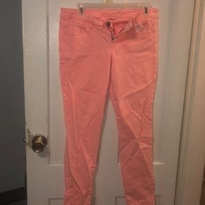 Peach jeggings
